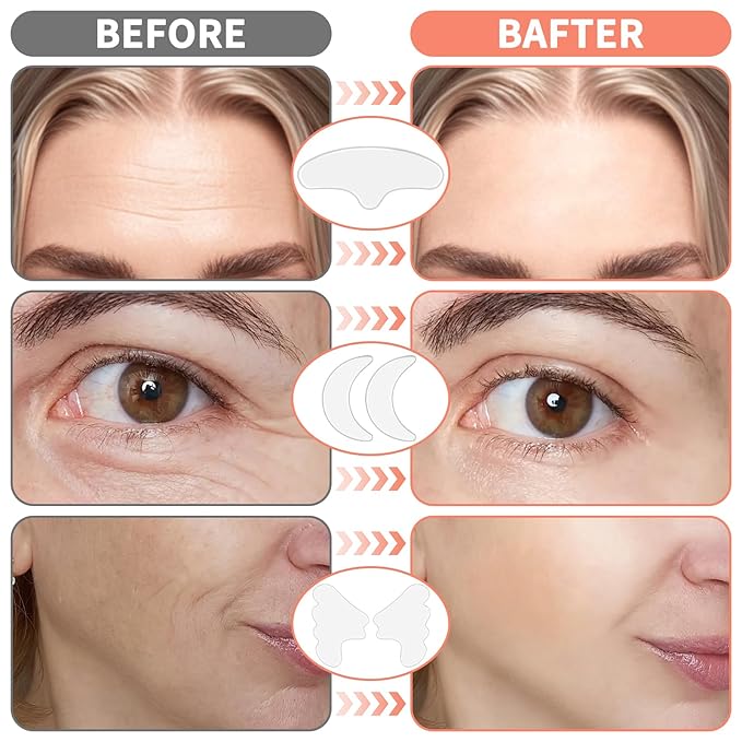 Neck Wrinkle Patches, Anti Wrinkle Silicone Patches，Reusable Chest Firming and Tightening Facial Masks, Collagen Neck Fine Line Pads for Women Reduce Fine Wrinkles, Moisturizing & Firming