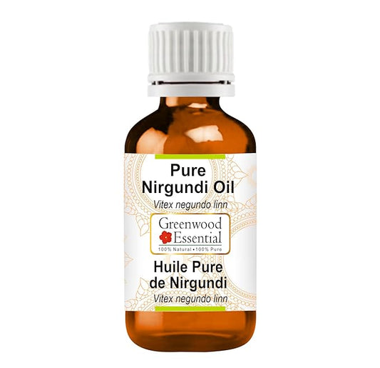 Pure Nirgundi oil (Vitex negundo linn) Natural Therapeutic Grade 10ml (0.33 oz)