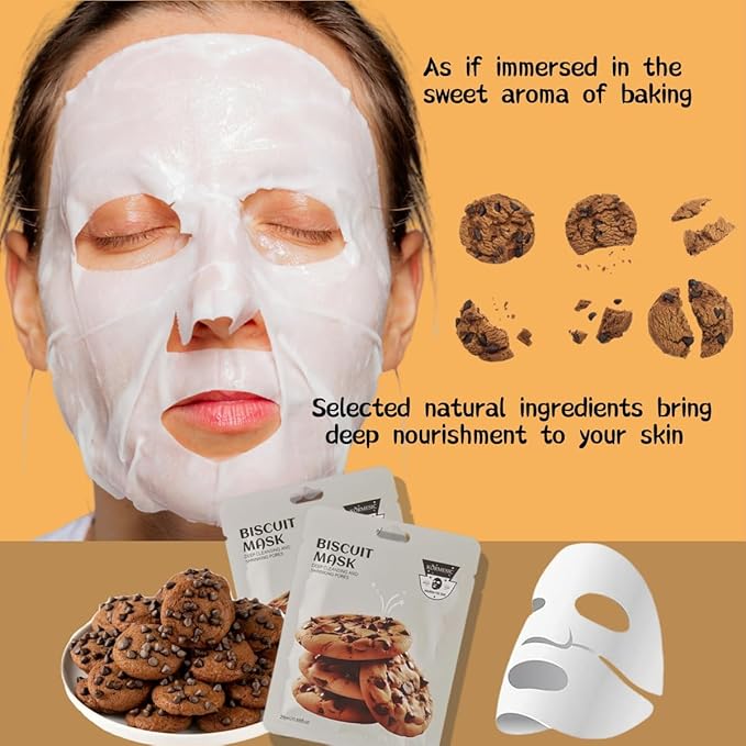 Facial mask Moisturizing face Mask - 10 Sheets, Deep Hydration, Improves Dry Skin, Sheet Mask, skincare for All Skin Types (COLOR-1)