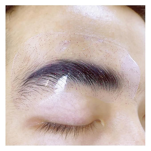 Brow Perm Patch Eyebrow Lamination Cover Tool Silicone 8 Pcs Lash Lift Shield Mate Self Sticky Gel Eyebrow Perming Pads Soft Patches Self-Adhesive Reusable Pads (Multiple Color)