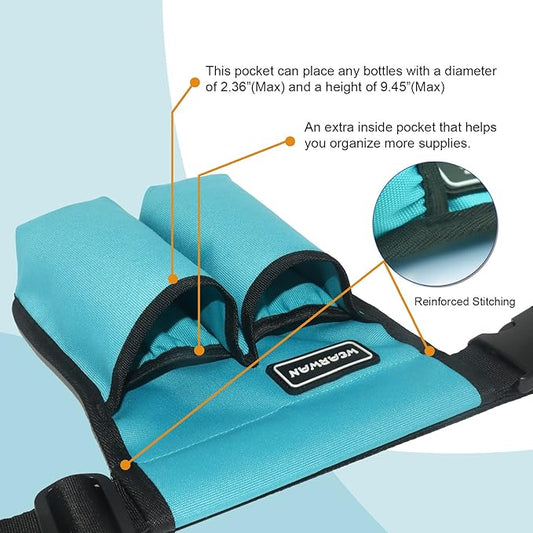 Massage Oil Holster, Adjustable and Durable Massage Holster, Bag only, Bottle not Included