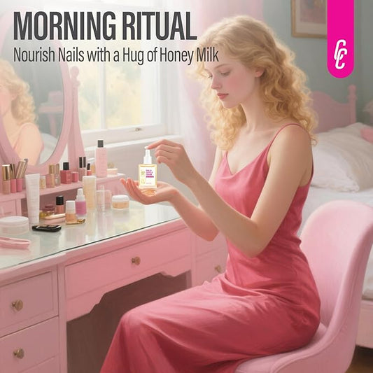 CHUCHU Nai Repair Serum: Natural Plant Growth and Strengthening Serum with Honey Milk Scent - Nail Cuticle Care for Women Men Home Salon Gift