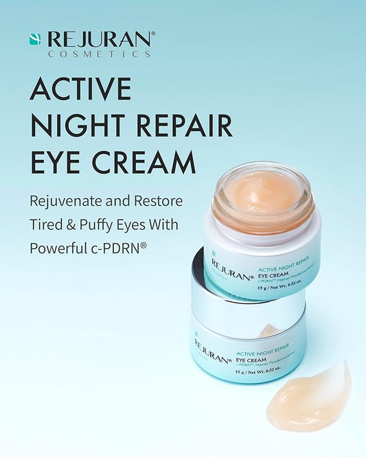 REJURAN® Advanced Active Night Repair Eye Cream, c-PDRN® - Anti-Aging, Firming, Moisturizing Eye Cream, Clinically Developed (0.52 oz)