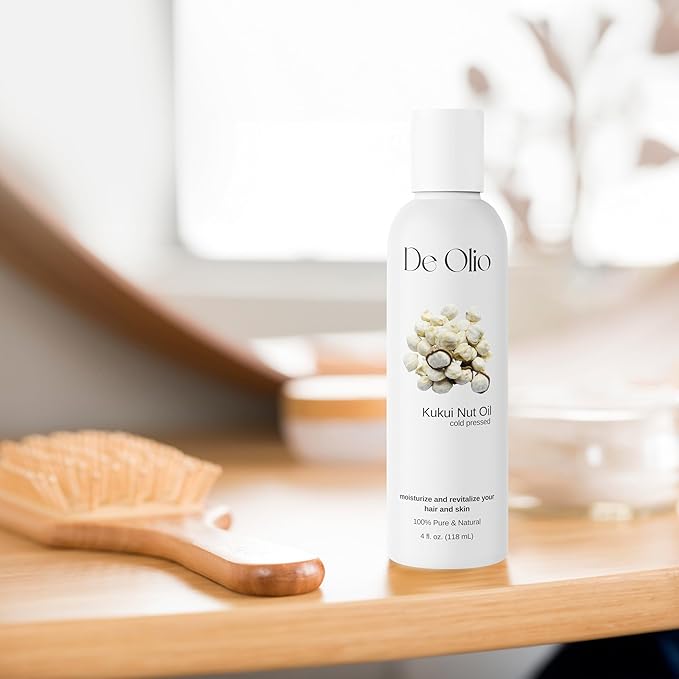 | Kukui Nut Oil | 100% Pure & Natural | Imported from Hawaii | Cold Pressed | Carrier Oil for Skin, Face, Hair, Soap Making | 8fl. oz. (237 mL)