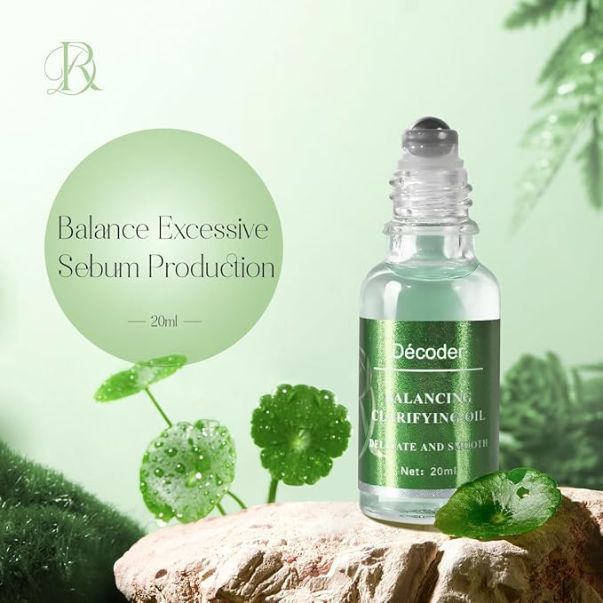 Decoder Oil Control Eye Serum Oil - Eye Skin Care Essence with Lavender Oil, Jojoba Oil, Squalane, Shea Butter, and Meadowfoam Oil - Purifying and Balancing Formula