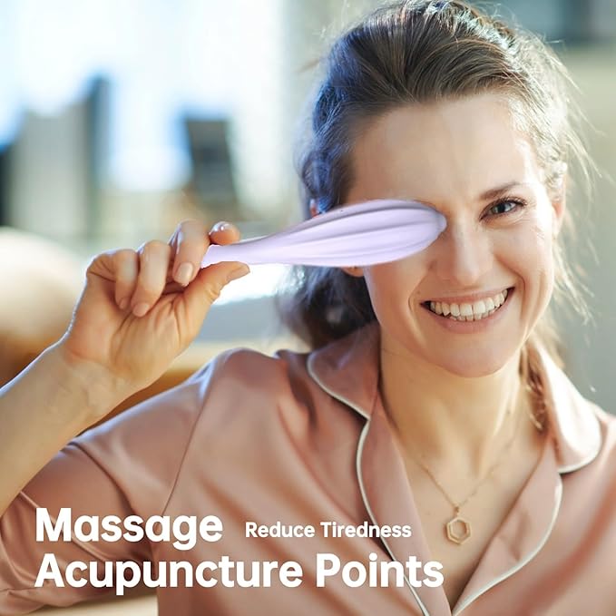 Silicone Facial Massage Roller, Face Massager Skin Lifting Tool Shapes Face Curves, Skin Care Beauty Lifting Contouring Massage Tool Reduces Tiredness Promote Circulation for Women (Pink)