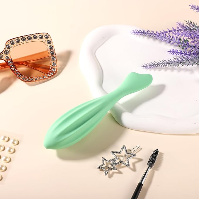 Facial Massage Roller, 6.99x1.1x0.43in Face Roller Skin Care Silicone Face Massage Tool Face Massage Stick Body Relax for Women Face Massager(Green)