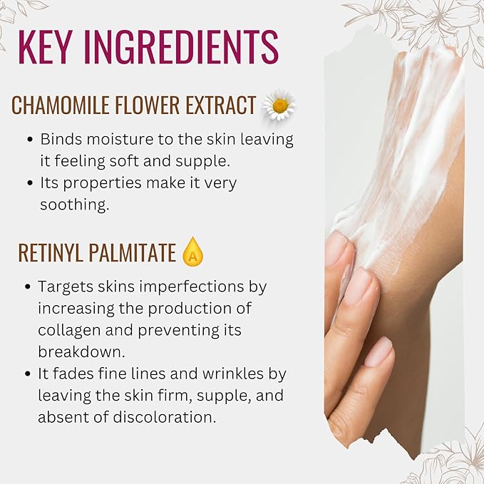 Retinol Boost Serum for Face and Neck with Collagen, Shea Butter & Chamomile Flower Extract | Plant Based Formula | Carefully formulated to keep your skin young and healthy!