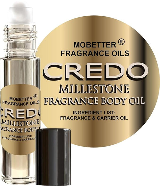 MOBETTER FRAGRANCE OILS Credo Millestone Unisex Body Oil 1/3 oz roll on Glass Bottle