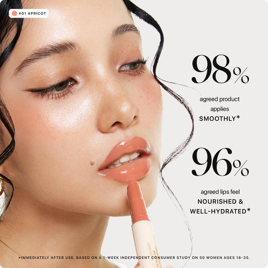 Nature Republic HONEY MELTING LIP (01 APRICOT) SOFT LIP STICK, Hydrating Gloss, Moisturizing balms, Sheer tint, Shine & Nude, Glowy Finish, korean make up
