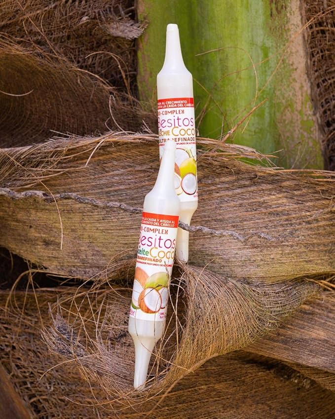 Coconut Oil Capsules 12 Pack – 0.61 oz Each, Deep Moisturizing Hair Treatment for Repair, Hydration, and Strengthening