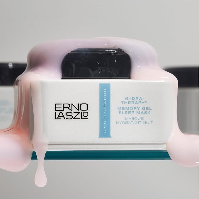 Erno Laszlo Hydra-Therapy Memory Gel Sleep Mask, Overnight Hydration, Leave-on Face Mask with Antioxidants and Vitamin E for Smooth and Elastic Skin During Sleep, 1.35 Fl Oz