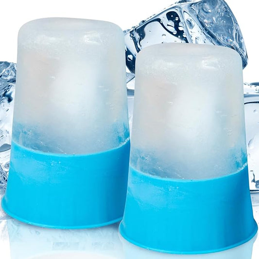 Arctic Flex Ice Cups & Roller - Portable Face Icing Tool, Silicone Massager for Skin Care, Reduces Puffiness & Enhances Beauty