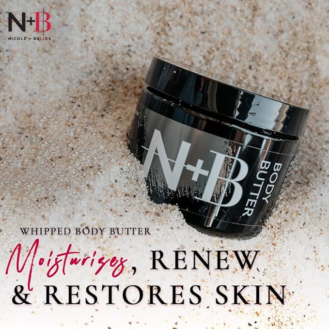 N+B Whipped Body Butter | Vitamin E & Argan Oil Extracts | Ultra Hydrating | No Sticky Residue