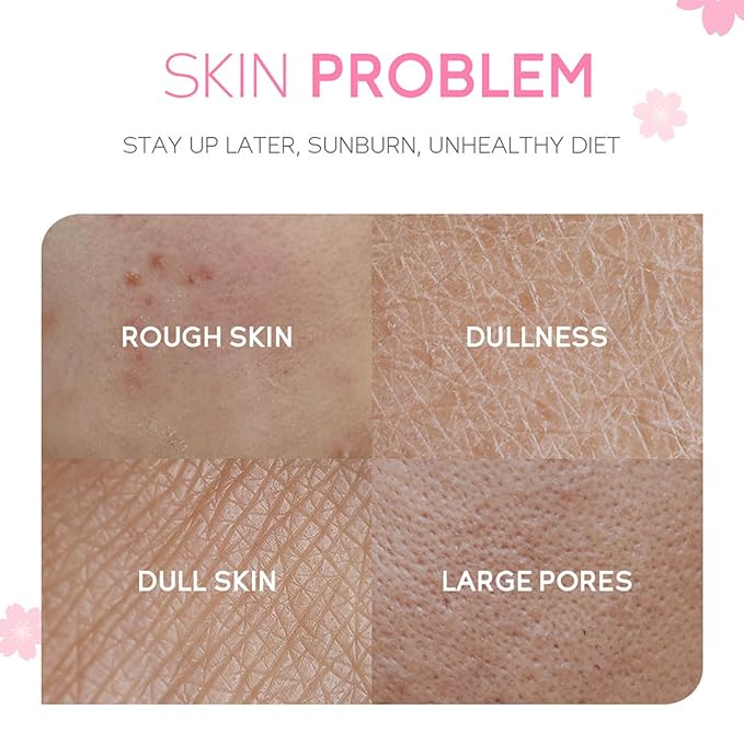 Japan Sakura Skin Care For Kids Set, Kids Skin Care Set For Girls Ages 8-12, Skin Care For Teens 10-12 Gift Set, Girls Skin Care For Kids Age 8-12, Skin Care For Teens 10-12, Japanese Sakura Kit