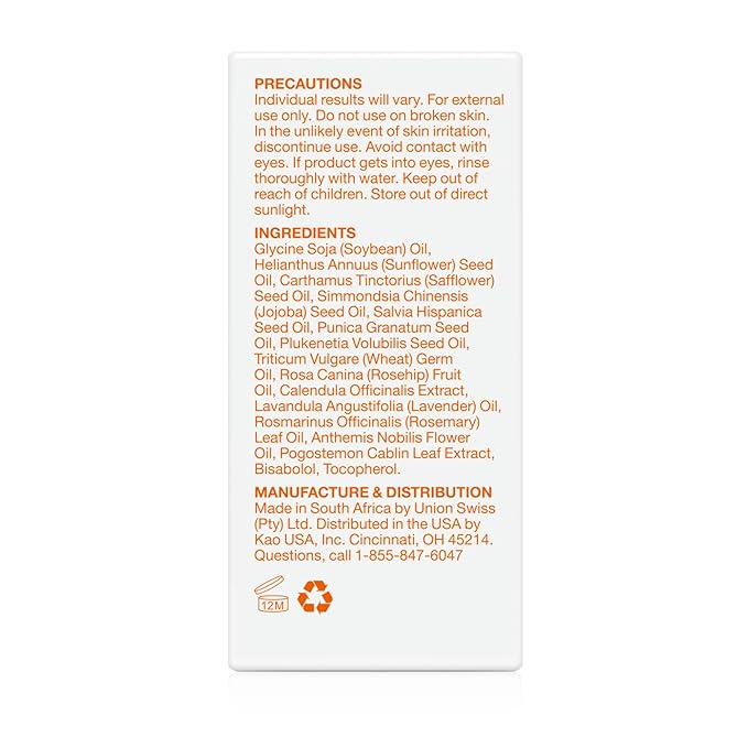 Bio-Oil Skincare Body Oil Serum for Scars and Stretch Marks, Face and Body Moisturizer with Vitamin E & A for Sensitive Dry Skin, Dermatologist Recommended, Travel Size, .85 oz, Pack of 3