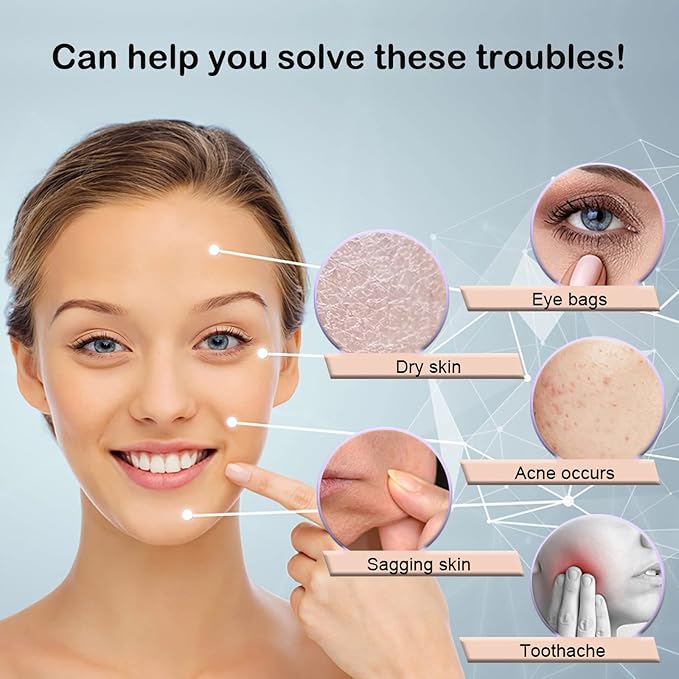 KOGITI Ice Mold for Face, Ice Roller for Face & Eye, Beauty Facial Ice Rollers Ice Holder Mold Face Puffiness Relief Massage Skin Care Tools, Ice Facial Cube (Blue)