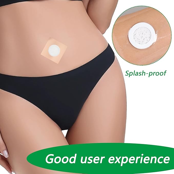 25Pcs Disposable Castor Oil Patches Belly Button, 3.2 x 3.2 Inches Castor Oil Pack Wrap for Belly Button High-Absorbent Self-Adhesive Easy to Use (Oil Not Included) White