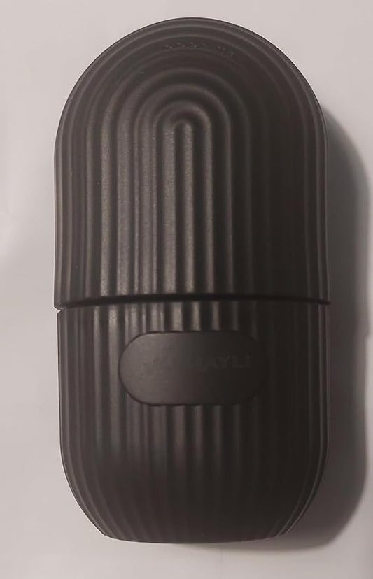 Facial Beauty Ice Roller Silicone Container, Skin Care Ice Massager for Firming and Beautiful Skin. (Black)