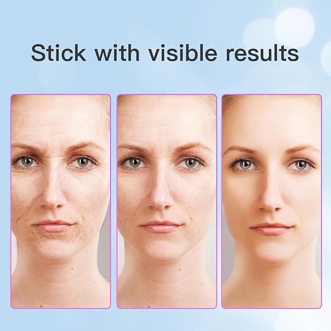 Neck Face Massager, Skin Care Face Massage Tool, 3-in-1 Facial Massager, Face Sculpting Tool with Thermals, Vibration (Pink)