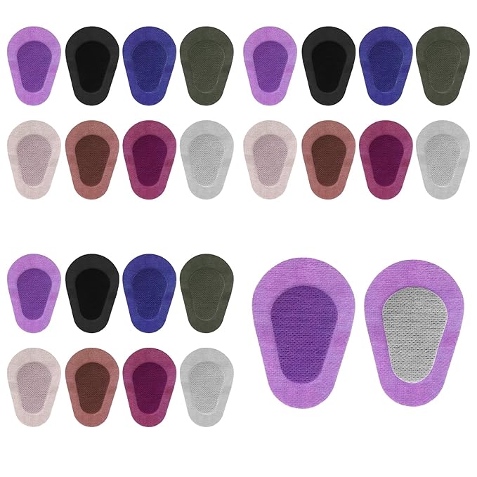 24 Pcs Adhesive Eye Patches for Adults, Disposable Eyepatch Latex Free Adhesive Bandages Regular Size 3.3×2.3 inches (Classic Color)