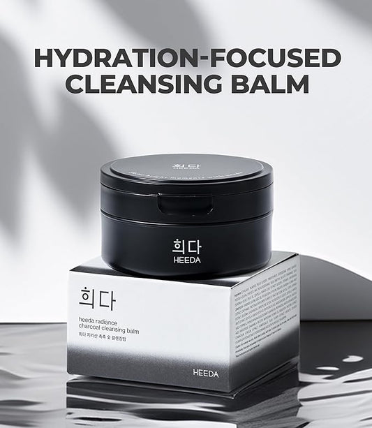 Charcoal Cleansing Balm, All in One Nourishing, Hydrating Makeup Melting Remover for Dry & Sensitive Skin, Korean Beauty Face Wash Cleanser 3.38 fl.oz