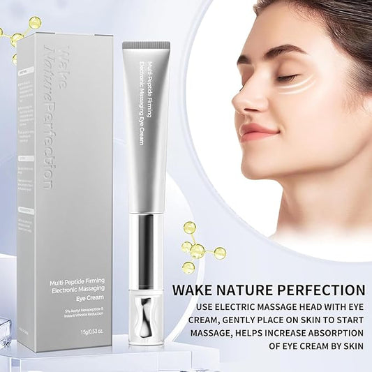 Eye Cream | Wrinkle Eraser Massaging Eye Cream, Multi-Peptide Firming And Electronic Massager, Anti-Aging Eye Cream for Puffiness and Bags Under Eyes Cream | Electric Massage Eye Cream (1 Pc)