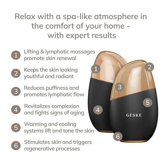 SmartAppGuided™ Cool & Warm Eye & Face Massager | 7 in 1 | Multi Massager | Face & Neck | Battery-free Cooling & Warming | Firms, Relaxes & De-Puffs Skin | Eye-Nose Area Targeted Design