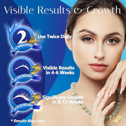 Advanced Eyelash Growth Serum for Lash: Premium Lash Enhancer for Natural Thicker and Longer Lashes – Booster for Enhanced Eyelash Thickness