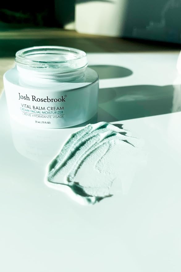 Josh Rosebrook Vital Balm Cream - High Performance Rich Facial Moisturizer, Protects Skin Barrier for All Skin Types Including Dehydrated and Mature. - 22mL - .75 Oz