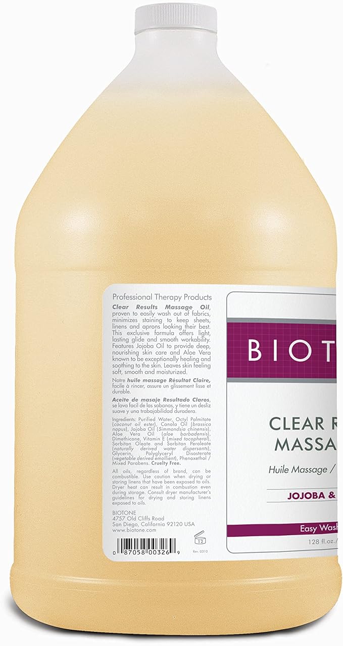 Biotone Clear Results Oil, 128 Ounce