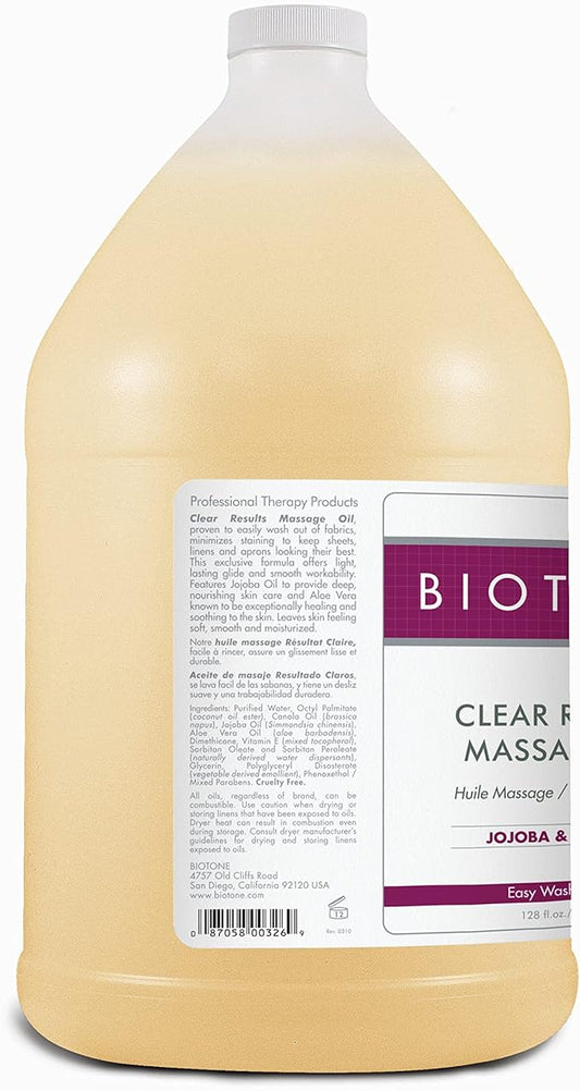 Biotone Clear Results Oil, 128 Ounce