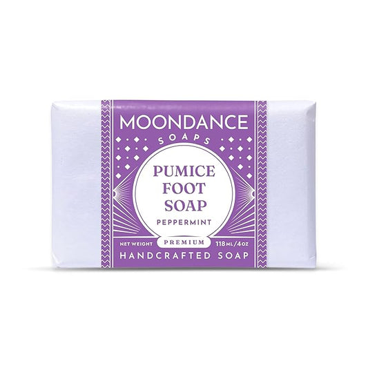 Soapsations Foot Scrub Soap - Handmade Pumice Soap with Tea Tree and Peppermint Essential Oils