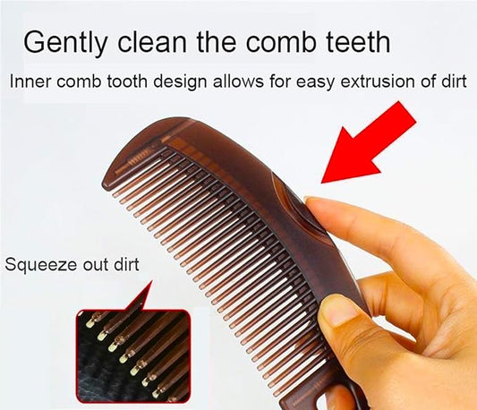 Dandruff Comb Energy Massage Comb Hair Dressing Comb Healthier Scalp and Better Hair Quality Removal of Dandruff and Dirtfor Women Men (with red bag)