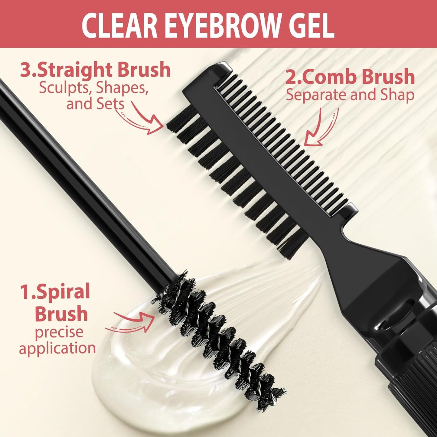 Eyebrow Pen Kit, with Microblading Eyebrow Pen, Eyebrow Gel, Eyeliner, Eyebrow Brush, Eyebrow Pencils for Women, Waterproof, Smudge Proof, Long Lasting Makeup Formula - Blonde