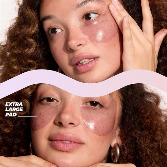 Vitamasques De-Puff Hydrogel Eye Pads, with Lavender & Vegan Collagen (Pack of 3)