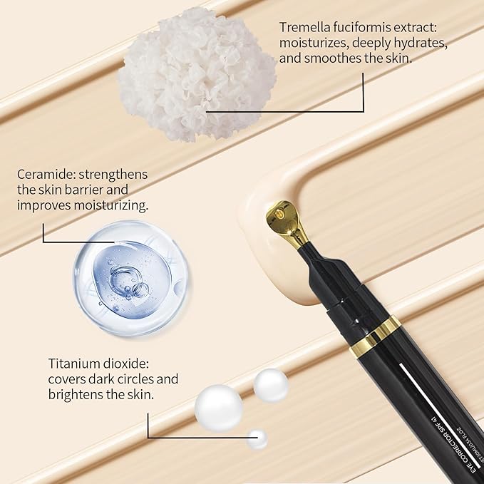 Luminous Eye Corrector Spf 41, Dermatology Luminous Under Eye, Under Eye Concealer for Dark Circles, Anti-Aging Wrinkles Eye Cream, Hydrating Tinted Cream for All Type Skin (1)