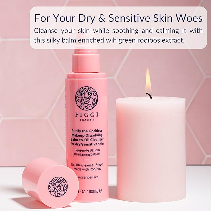 Oil Cleanser 100ml | Purify the Goddess Balm to Oil Cleanser for Face | Ultimate Makeup Remover Oil & Cleansing Balm | Formulated for Anxious & Sensitive Skin | Vegan & Cruelty Free