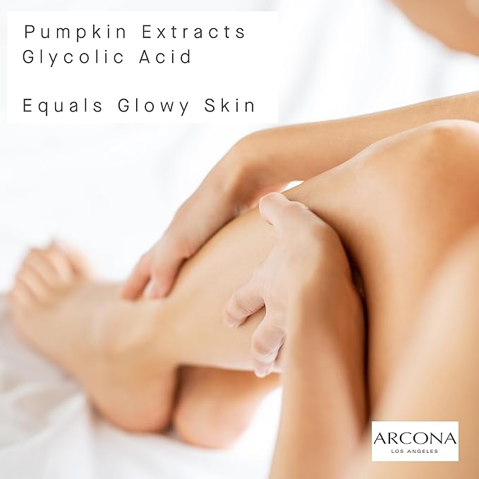 ARCONA Pumpkin Body Lotion 10% - Pumpkin Extracts and Glycolic Acid, 4 FL Oz. Made In The USA