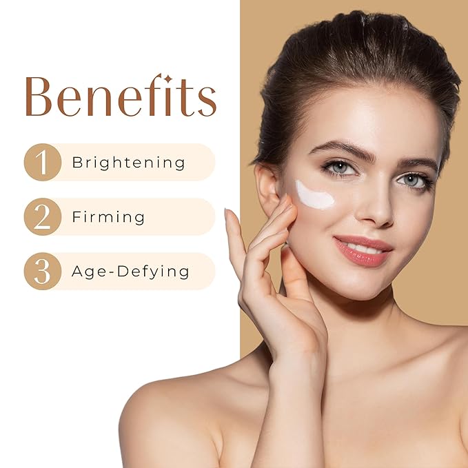 Light Up Eye Cream .46 oz, Firming Under Eye Cream for Dark Circles and Puffiness, Under Eye Brightener Face Cream for Women, Facial Skin Care Product with Hyaluronic Acid