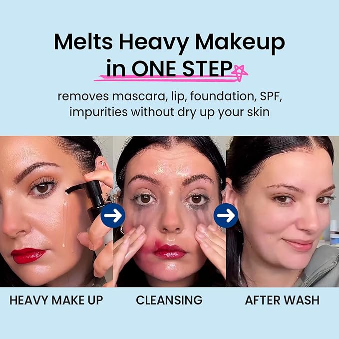 coxir ULTRA HYALURONIC CLEANSING OIL, Travel-Size, Korean Facial Cleanser l Blackhead, Makeup Removal with Hyaluronic Acid, Cruelty Free, No Mineral Oil [1.69fl.oz (Pack of 1)]