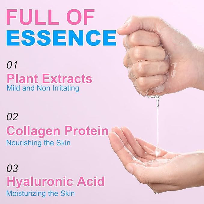 VESPRO 100 Pack Collagen Essence Sheet Facial Masks, Bulk Face Masks Skincare, Hydrating Face Masks for All Skin Types, Moisturizing and Soothing, Natural Skin Care Spa Face Mask