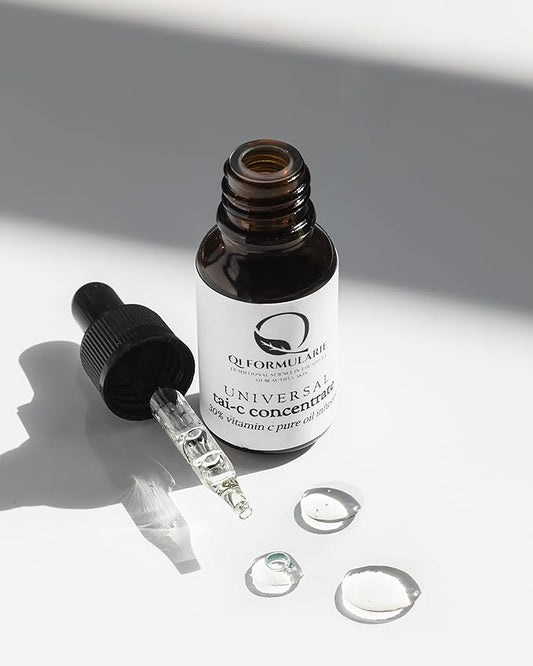 QiFormularie Universal Tai-C Concentrate, 30% Vitamin C Oil Serum, 15ml. dropper, Non-Irritating