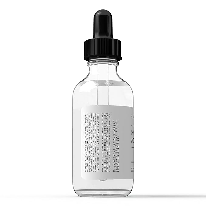 Asterwood Hyaluronic Acid Serum for Face - Plumping, Anti-Aging, Hydrating - Fragrance-Free - 2 Fl Oz