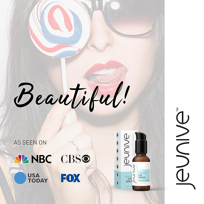 Deep Hydration Refreshing Triple Peptides Daily Eye Correction Serum | 48Hr Hydrating Delicate Eye Skin Area to Reduce Dark Circles, Puffiness, Fine Lines and Wrinkles, 1 oz (28g)