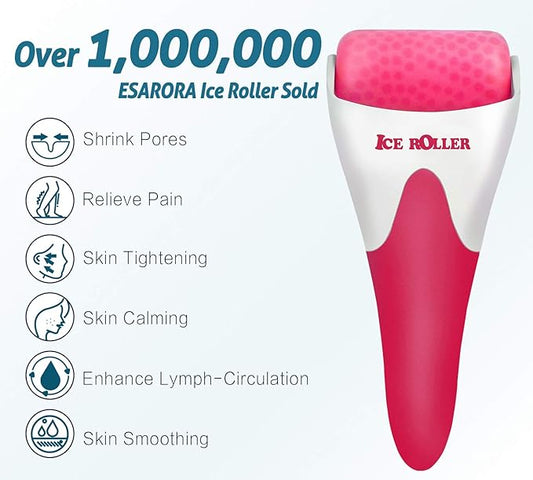 ESARORA Ice Roller for Face & Eye, Puffiness, Migraine, Pain Relief and Minor Injury, Skin Care Products