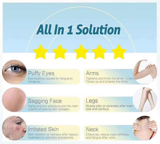 ESARORA Ice Roller for Face & Eye, Puffiness, Migraine, Pain Relief and Minor Injury, Skin Care Products