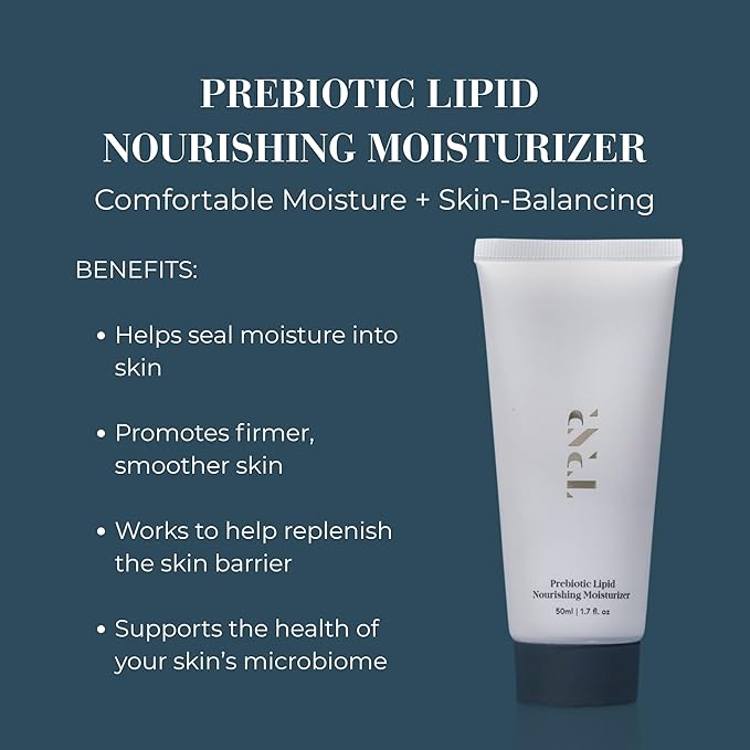 Prebiotic Lipid Nourishing Facial Moisturizer (50ml/1.7oz) | Hydrating Face Cream| Natural, Plant-Based & Science-First Skincare Routine for Men & Women