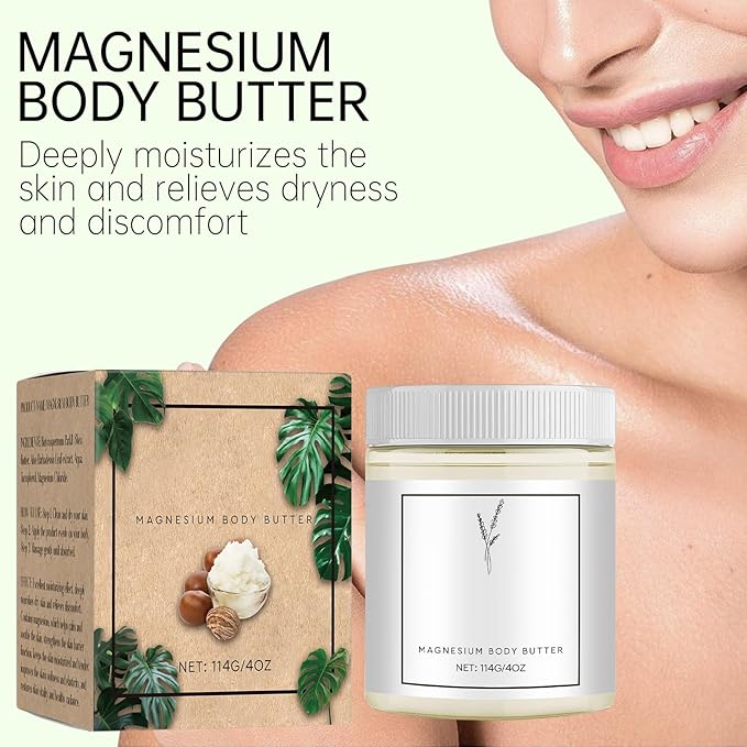 Neuropathy Cream, Neuropathy Mama Oasis Lotion，Magnesium Body Butter, Magnesium Cream for Neuropathy, Deeply Moisturizes Skin, Keep Soft Smooth, Suitable for All Skin Types 114g/2pcs