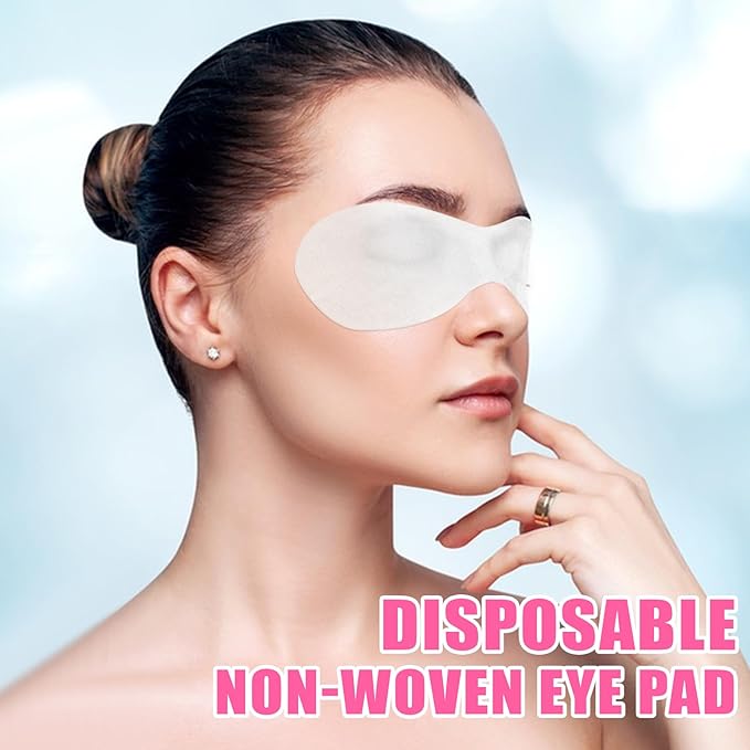 Disposable Non Woven Eye Care, 200 Sheets Eye Mask Paper Disposable Sheets Eye Covers Cotton Cosmetic Facial Eye Covers Skincare Spa Paper, DIY Clear Beauty Sheets for Makeup Beauty Tools